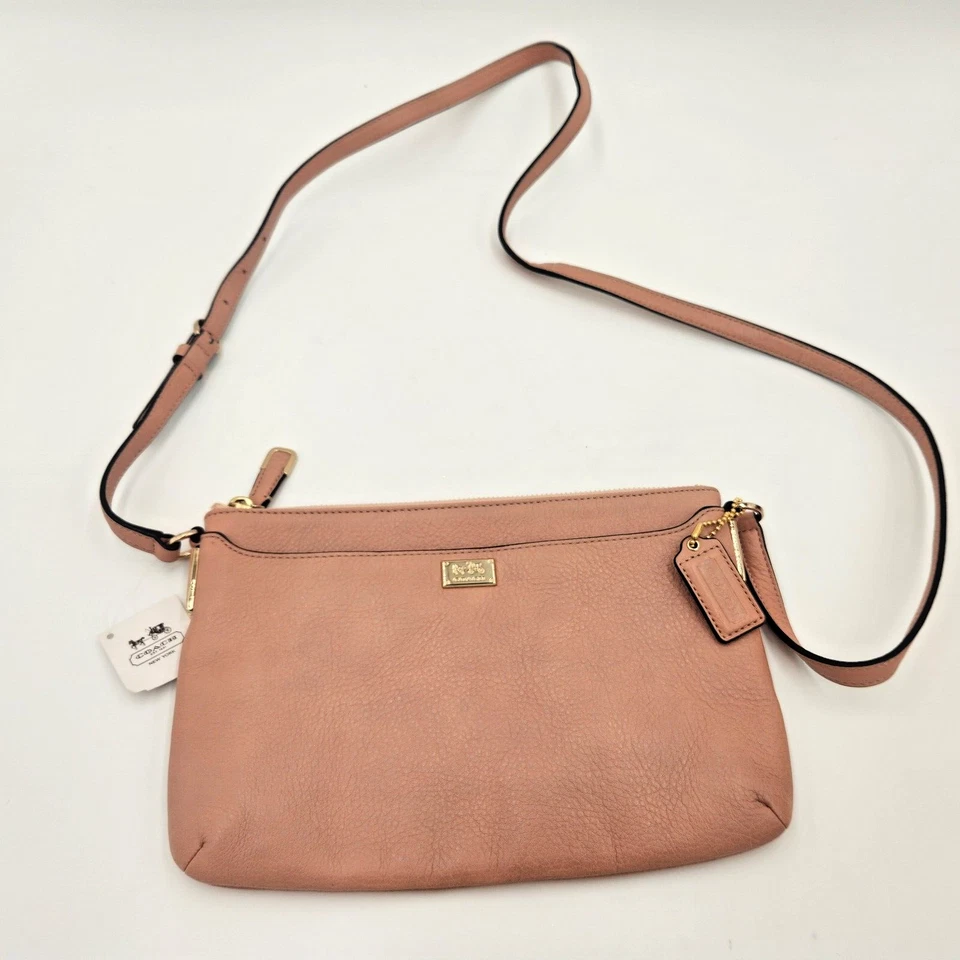 Coach F49992 Madison Leather Swingpack Rose Petal