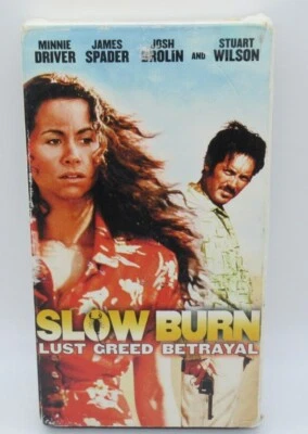 SLOW BURN VHS VIDEO MOVIE, MINNIE DRIVER, JAMES SPADER, JOSH BROLIN, STUART W. - Image 1 of 2