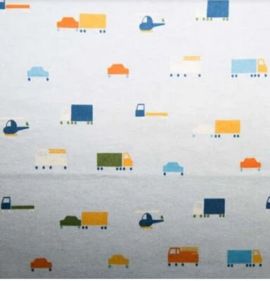 SUPER SNUGGLE FLANNEL Sewing Fabric 1.625 Yds (58.5") x 43" TRUCKS & HELECOPTORS - Image 1 of 3