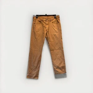 Levis Mens 505 Jeans 36 Tan Brown Denim - Picture 1 of 10
