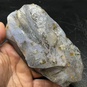 14oz Blue Ice Polka Dot Agate. Madras Oregon Lapidary Rough #30 - Picture 1 of 8