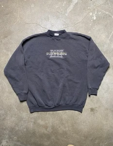 Vintage 90s Black Pitt University College Sweatshirt - Picture 1 of 4