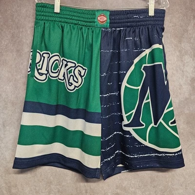 NWT Mitchell & Ness HWC Dallas Mavericks Jumbotron 3.0 Jersey Shorts Mens L $75 - Image 1 of 4