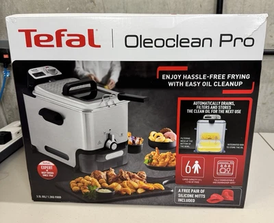 Tefal FR8058G0  Oleoclean Pro Fryer 2300W Easy Clean Fryer 3.5L with Mitts - Image 1 of 4