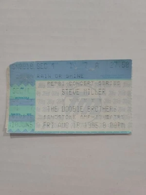 VTG 1995 Steve Miller / The Doobie Brothers Kansas City Concert Ticket Stubs 90s - Image 1 of 2