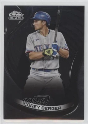 2022 Topps Chrome Black Corey Seager #1 - Image 1 of 2