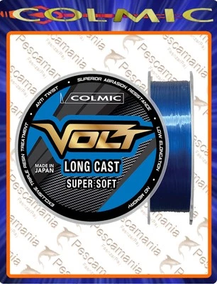 Monofilo mulinello Colmic VOLT LC LONG CAST mt.1000 pesca in mare made in japan - Immagine 1 di 4