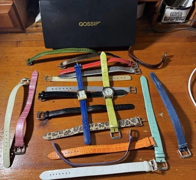 Juego de 20 correas de reloj de pulsera intercambiables Gossip para damas con 2 relojes Foto 1 de 4