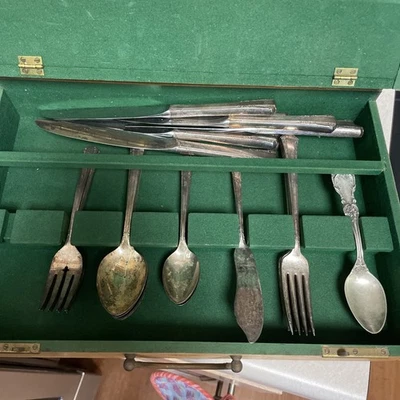 Gense Sweden Stainless Steel Flatware Incomplete With Wooden Case - Image 1 of 4