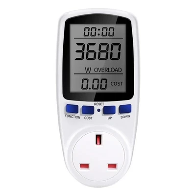 UK Plug-in Energy Monitor Electricity Power Consumption Meter Watt Kwh Analyzer - Image 1 of 4