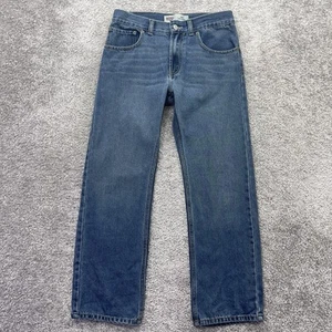 Levis 505 Jeans Youth 16 Size 28x28 Blue Denim Regular Fit Straight Leg Boys - Picture 1 of 11