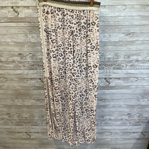Surf Gypsy Womens M Pants Cheetah Print Open Leg Lightweight Pull on Boho Swim - Picture 1 of 10