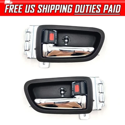 PAR manijas interiores de puerta cromadas negras para camioneta Mazda BT-50 Ford Ranger 2006-2011 Foto 1 de 4