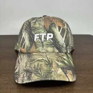 FTP LOGO 6 PANEL CAP HAT (TREE CAMO) - Brand New Woodland Camouflage - Picture 1 of 3