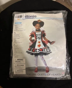 NEW California Costumes Child Deluxe Queen of Hearts Costume - Size -X-Small - Picture 1 of 3