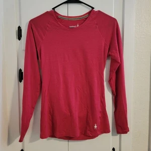 Smartwool Classic Thermal Merino Wool Base Layer Pink Top xSmall - Picture 1 of 3