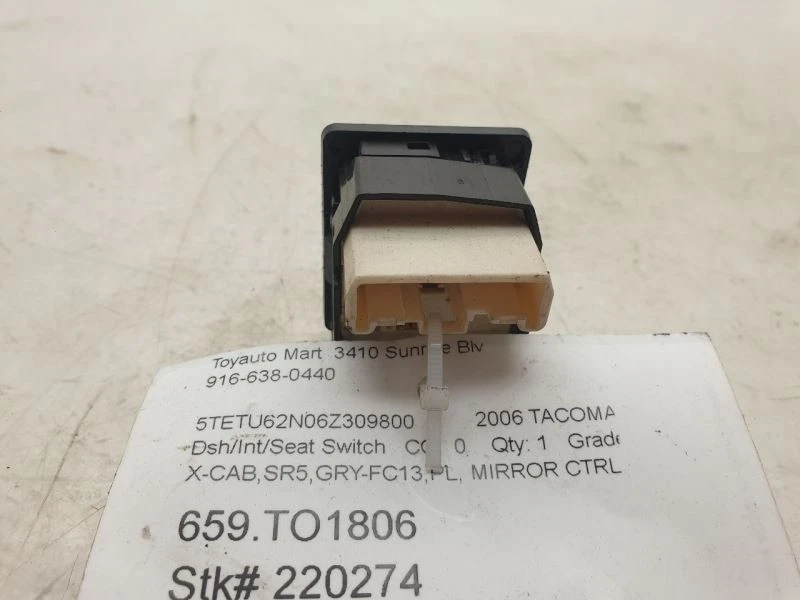 Toyota Tacoma SR5 2006 cabina extendida espejo retrovisor interruptor de control  Foto 1 de 4