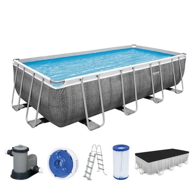 Swimming Pool Stahlrahmen Komplett-Set mit Filterpumpe 549 x 274 x 122 cm - Bild 1 von 4