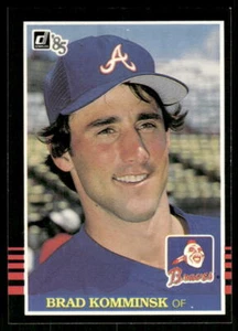 1985 Donruss Brad Komminsk #321 Atlanta Braves - Picture 1 of 2