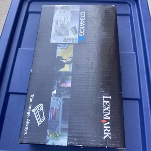 NEW GENUINE - LEXMARK C734A1CG CYAN TONER CARTRIDGE - C734 C736 X734 X736 X738 - Picture 1 of 6