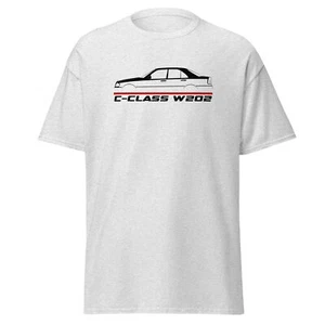 Premium T-Shirt For Mercedes C-Class W202 1993-2000 Car Fans Birthday Gift Tee - Picture 1 of 6