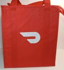 Doordash Insulated Food Bag Delivery Takeout Red Tote Zip Up Top 15'x13'x9'.5