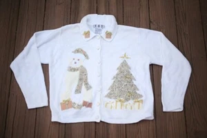 Ugly Christmas Sweater, Ugly Holiday Sweater, Vintage Christmas Sweater LARGE - Picture 1 of 4