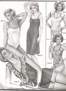 2072 Sewing Pattern Lingerie Slip Camisole Panty Teddy Bikini Ann Person Vintage - Picture 1 of 5