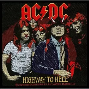 AC / DC Autobahn für Hölle zum Nähen Tuch Patch 100mm x 95mm - Bild 1 von 1