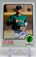 2022 Topps Heritage Minor League Jonatan Clase On-Card Auto #ROA-JCL - Mariners