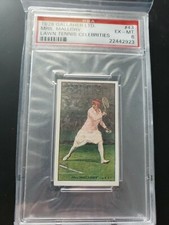 1928 Gallaher Ltd Mrs Molla Mallory Tennis Card PSA 6 EX/M