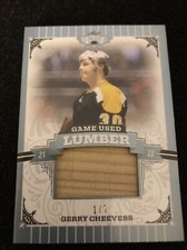 2021-22 Leaf Lumber GERRY CHEEVERS Gsme Used Lumber Pewter /7