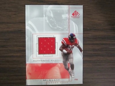 2001 SP Game Used #DM Deuce McAllister Jersey Card Mississippi Rebels - Image 1 of 2