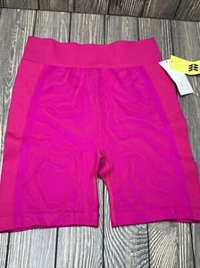 All in motion Girl's Shorts Bike Seamless High Rise Vibrant Pink Size XL (14) - Picture 1 of 3