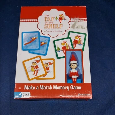THE ELF ON THE SHELF CHRISTMAS TRADITION Memory Match Card Game w/Figure In Box - Image 1 of 4