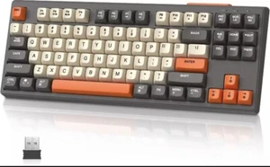 ATTACK SHARK M87 Wireless Gaming Keyboard TKL Bluetooth5.0/2.4G RGB Rechargeable - Picture 1 of 8