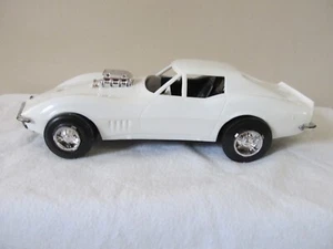 VINTAGE 1960-70's Processed Plastic White CHEVY Corvette Car -STINGER - Picture 1 of 7