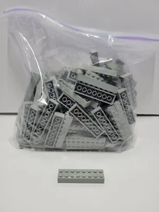 Lot of 127 LEGO Bricks 2x16 Gray Building Blocks Pieces - Picture 1 of 6