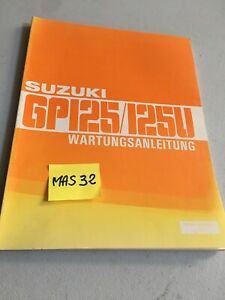 Suzuki GP125 GP125U Gp 125 U Revisión Técnica Manual Taller De Alemán