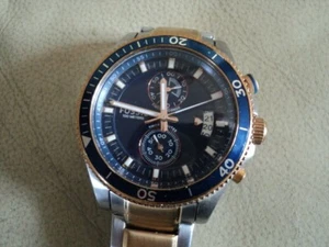 Fossil Men's CH2954 Wakefield Chunky Gold and Silver Stainless Steel Watch GWO - Picture 1 of 8