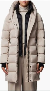 Soia & Kyo Coat Sonny Water Repellent 700 Fill Power Down Hooded Parka Sz XL - Picture 1 of 11
