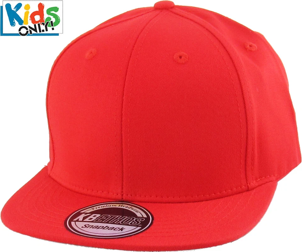 Boné de beisebol juvenil ajustável snapback algodão tamanho infantil júnior - Imagem 1 de 1