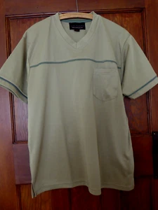 Olli Moda Jeanswear Kurzarm T-Shirt Salbeigrün Polyester L Ch 44 in L27in - Bild 1 von 10