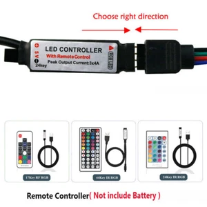 DC 5V USB RGB led controller 3key 24Key/44key IR, 17key RF Remoter For LED strip - Picture 1 of 10