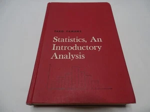 Statistics : An Introductory Analysis by Taro Yamane (1964, Hardcover) Very Good - Foto 1 di 6