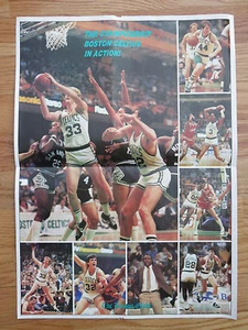 1986 BOSTON CELTICS Championship Poster LARRY BIRD KEVIN McHALE ROBERT PARISH DJ - Picture 1 of 4