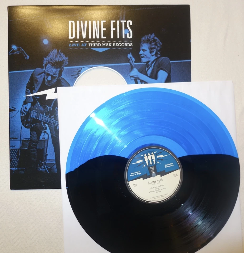 Divine Fits - Rare Black & Blue Colored LP Live at Third Man Records TMR - Image 1 of 1