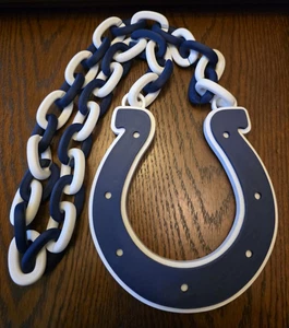 Indianapolis Colts Oversized Chain Necklace – Bold Fan Pendant 3D printed - Picture 1 of 7