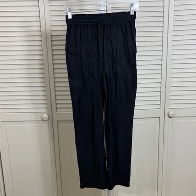 Pantalón Jenni Kayne Rio Cupro y Viscosa Cintura Elástica Cordón Pequeño Foto 1 de 4