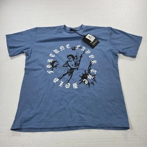 Camisa Tenaciti Studios Para Hombres XS Azul Fortune Favors The Bold Camiseta Gráfica Nueva con Etiquetas - Imagen 1 de 13